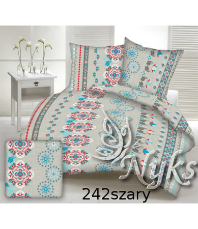 Szara Pościel dla dziecka bawełniana 140x160 + poszewka na poduszkę 50x60 [242szary]