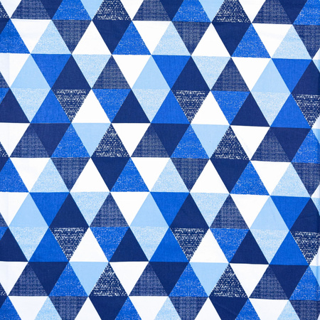 Pościel dla dziecka bawełniana 100x140 + poszewka na poduszkę 50x60 | 110granat | granatowa | wzór geometryczny